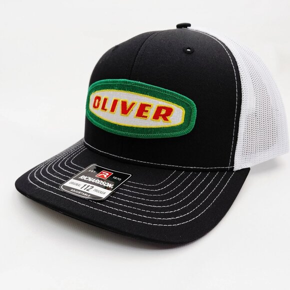 Oliver Tractor Trucker Hat Richardson 112 Snapback Mesh Cap Farm Equipment Patch